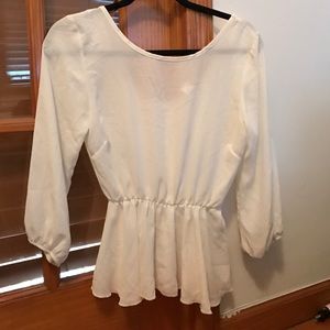 Blouse with bow back