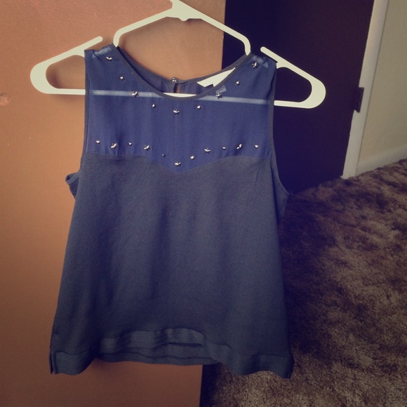 Dark blue blouse