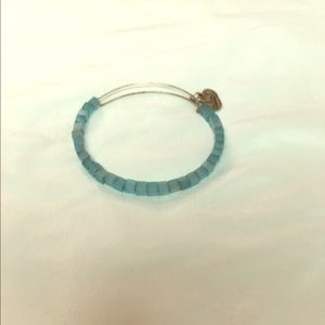 Alex & Ani blue cube beaded bangle