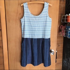 Play dress in hickory/aquarius