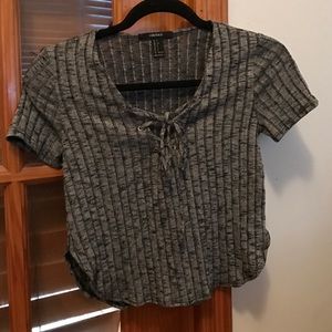 Lace up shirt