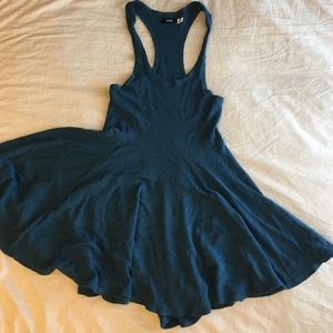 Blue Racerback Sleeveless Dress