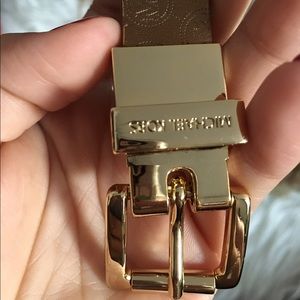 Michael Kors Bronze Skinny Belt