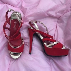 Red and Gold Heels / Stilettos