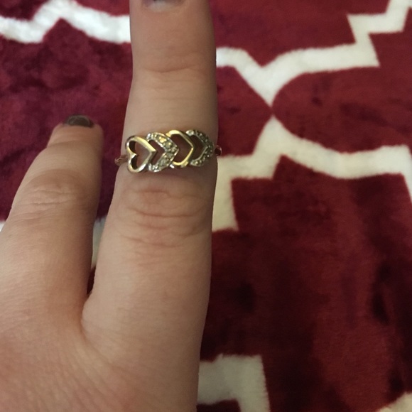 Gold and diamond accent ring