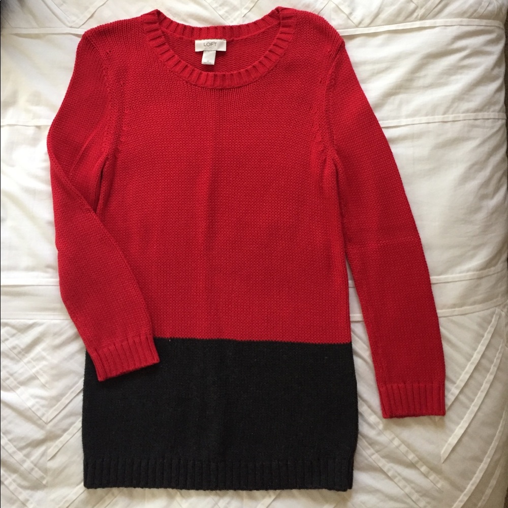 Loft color block sweater