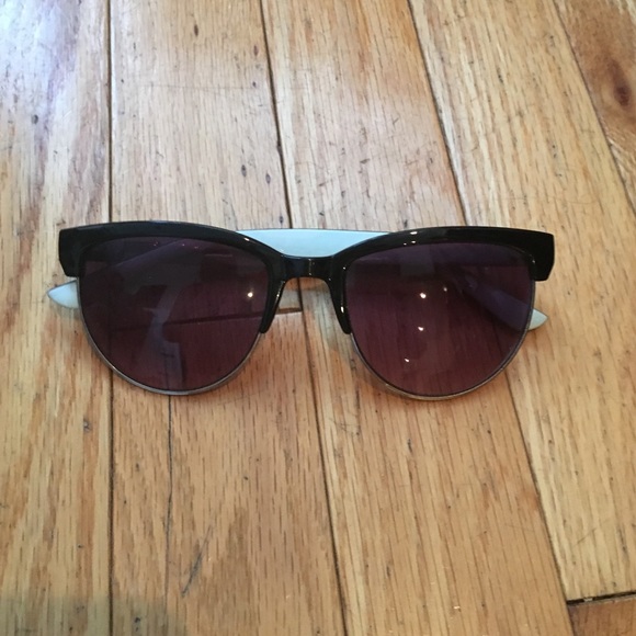Jcrew black and baby clue cat eye sunglasses