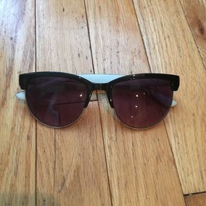 Jcrew black and baby clue cat eye sunglasses