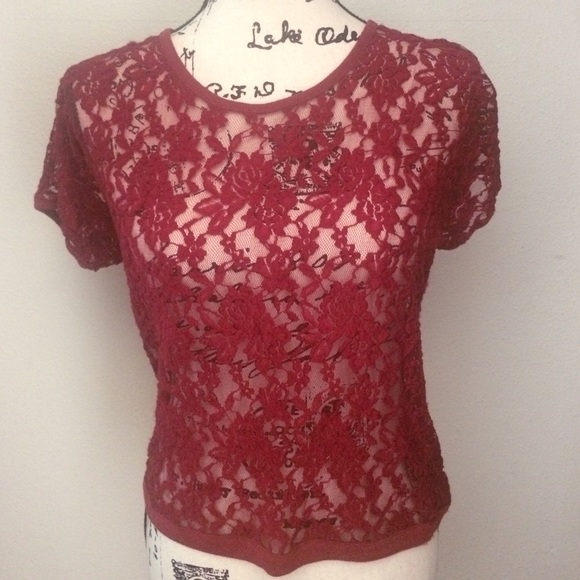 Red Lace T-Shirt
