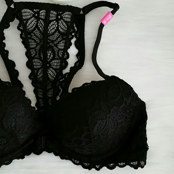 Nwt Pink Vs Date Racerback Push-up  Bra Size 36C - Picture 2 of 4