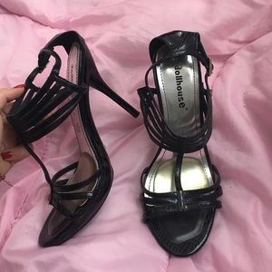 Black Strappy Heels