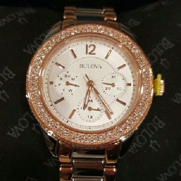 Wednesday Sale Bulova Crystal Stainless watch main image 4