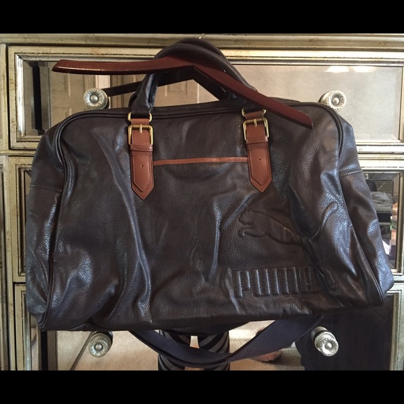 PUMA oversized leather tote