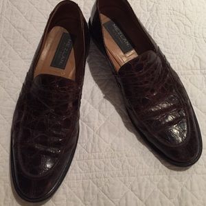 Genuine crocodile slip on loafers!