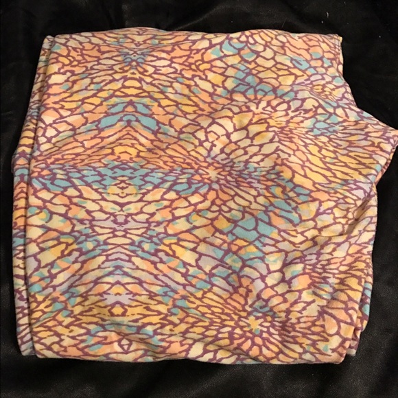 LuLaRoe Pants - Lularoe Unicorn TC Mermaid/Dahlia print
