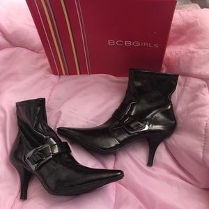 Metallic Brown BCBG Heel Boots w/box
