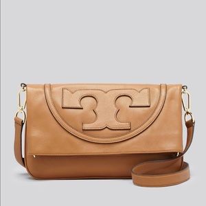 Tory Burch large foldover cross-body bag