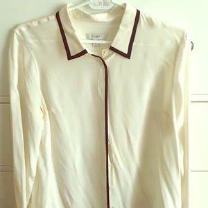 Silk J.Crew Button Down Blouse