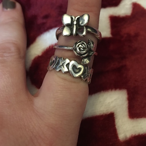 ON HOLD UNTIL THURSDAY.. James Avery ring bundle