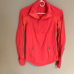 Lululemon, Size 4, 3/4 Zip Orange Pullover