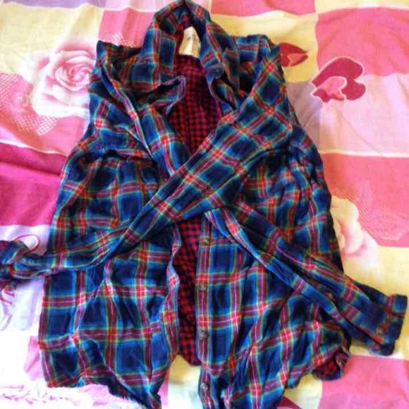 Hollister plaid shirt
