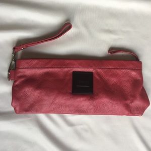 Red Leather Kenneth Cole Reaction Clutch