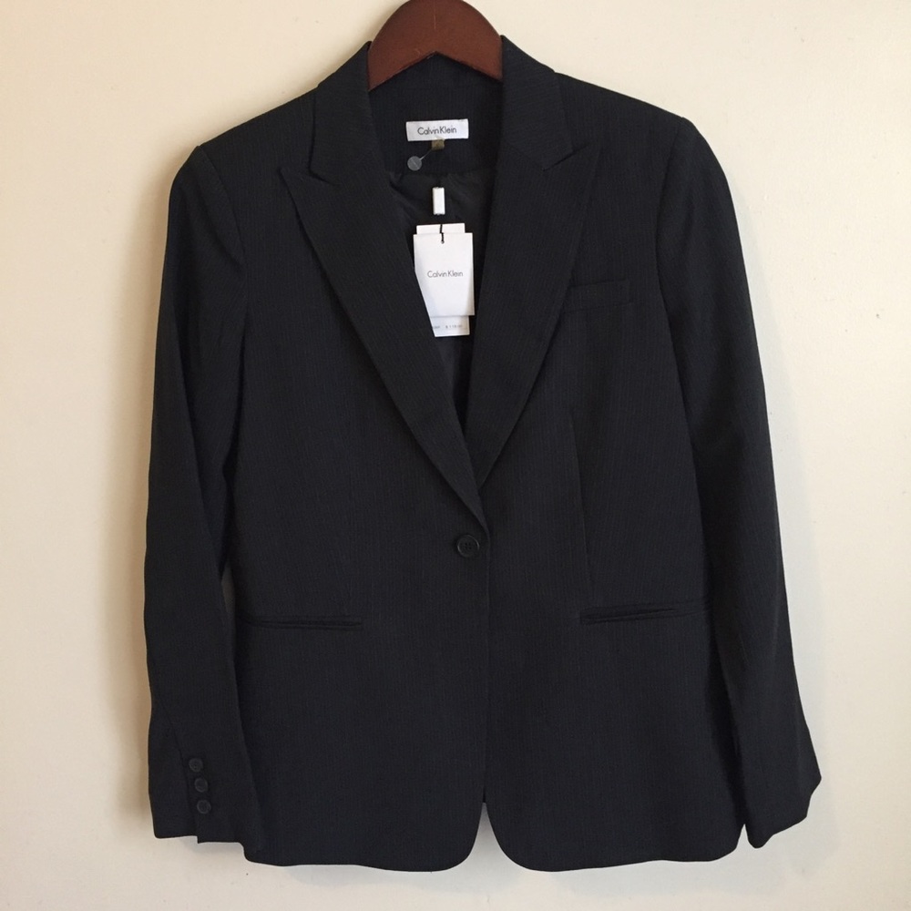 Calvin Klein check blazer