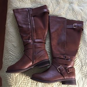 Extra Wide Calf Brown Boots from Torrid