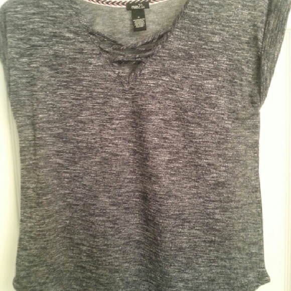 Rue 21 medium blouse Navy blue