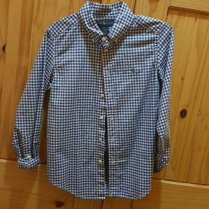 Boys medium Ralph Lauren button up