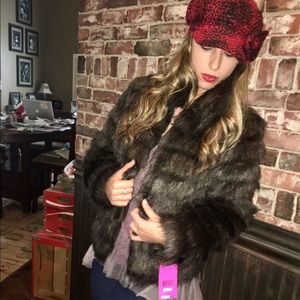 Betsy Johnson Faux Fur Coat