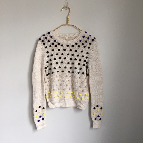 Anthropologie Sweaters - Colorful Pom Pom Sweater Anthropologie Sweaters - Colorful Pom Pom Sweater