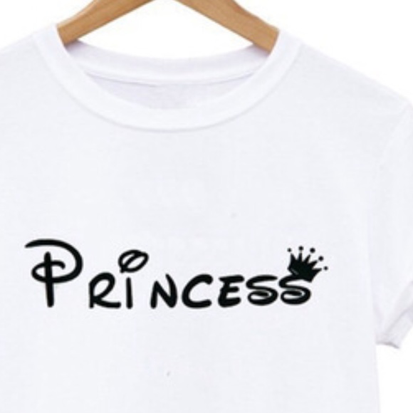 🌺SUPER CUTE WHITE PRINCESS TEE TOP🌺 - Picture 2 of 4