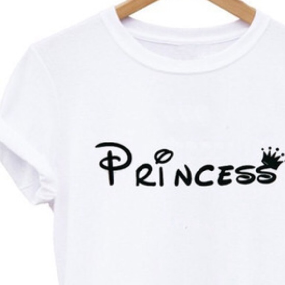🌺SUPER CUTE WHITE PRINCESS TEE TOP🌺 - Picture 3 of 4