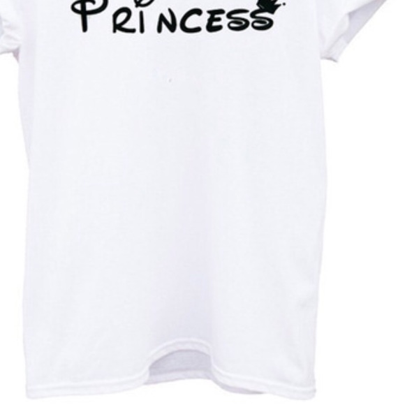 🌺SUPER CUTE WHITE PRINCESS TEE TOP🌺 - Picture 4 of 4