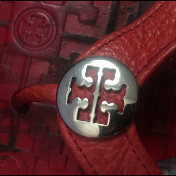 Red Tory Burch thong sandal - Picture 2 of 4