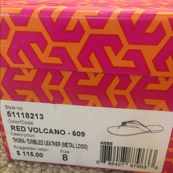 Red Tory Burch thong sandal - Picture 3 of 4