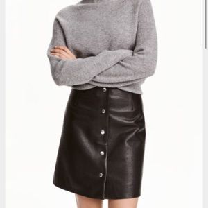 Design Lab by Lord and Taylor leather skirt