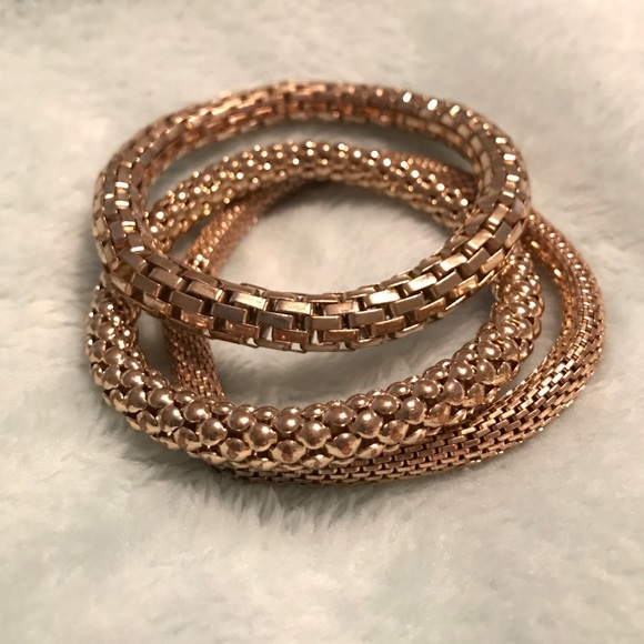 Bracelets (set of 3 gold) - Picture 1 of 2