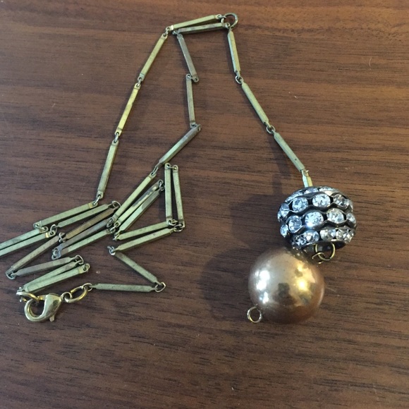 Jewelry - Rhinestone lariat bauble necklace