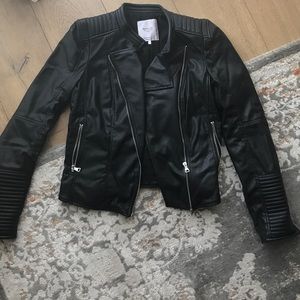 Faux leather jacket