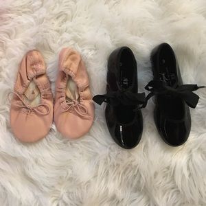 Tap and ballet shoes bundle
