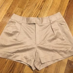 Urban Outfitters Pins and Needles Tan Satin shorts