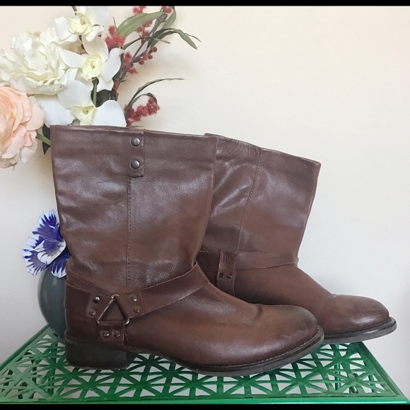 Leather boots