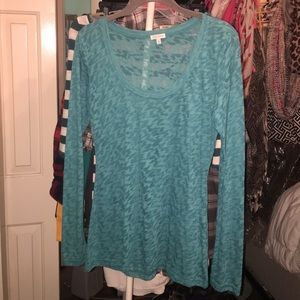Turquoise top