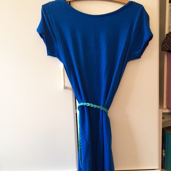 Royal blue t-shirt dress - Picture 3 of 3
