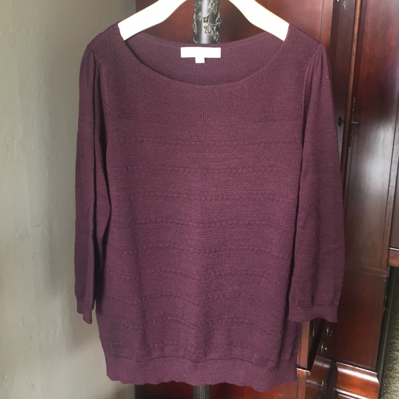Loft burgundy sweater