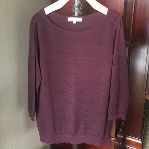 Loft burgundy sweater