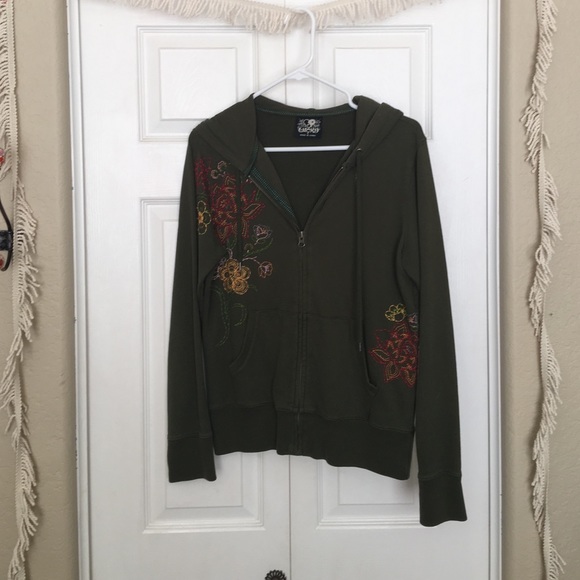 Lucky Brand Embroidered Hoodie