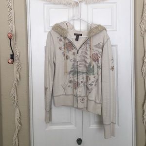 Lucky Brand Printed Hoodie